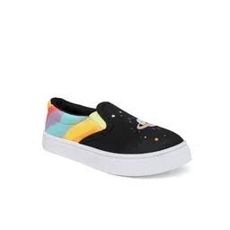 Pantaloons Junior Boys Black Printed Slip-On Sneakers-picture-47