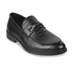 DAVINCHI Men Textured Formal Loafers-image-59