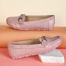 Fentacia Women Lightweight Horsebit Loafers-53