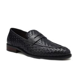 ROSSO BRUNELLO Men Textured Formal Loafers-picture-58