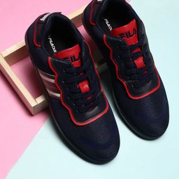 FILA Women Blue Colourblocked PU Lace-Ups Sneakers-image-91
