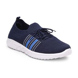 KLOTTHE Men Blue Woven Design Slip-On Sneakers-image-35