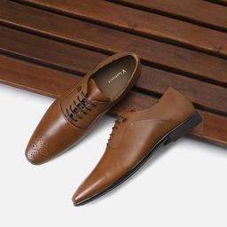Van Heusen Men Perforated Formal Oxfords-image-83