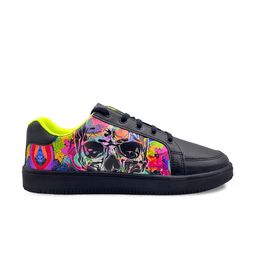 KazarMax Boys XXIV Doom Graffiti Printed Memory Foam Basics Sneakers image 3