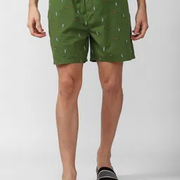Peter England Men Conversational Printed Pure Cotton Shorts-picture-45