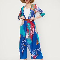 max Women Printed Longline Shrug-28