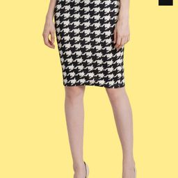 Popwings Pack Of 2 Printed Knee Length Pencil Skirts-image-59