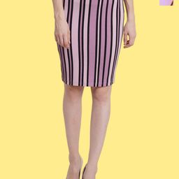 Popwings Pack Of 2 Knee Length Pencil Skirts-image-38