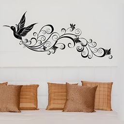 Asian royal Black Printed Self Adhesive Wall Sticker-image-84