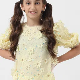 Vero Moda Floral Self Design Regular Top-image-43