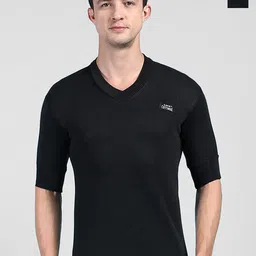 Lux Cottswool Pack Of 2 V-Neck Short Sleeves Thermal Tops-image-12