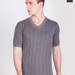Dollar Ultra Pack Of 2 Striped Cotton Thermal Tops-image-89