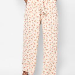 AMERICAN EAGLE OUTFITTERS Women Beige Floral Printed Parallel Trousers-image-45