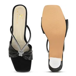 XE Looks Embellished Open Toe Block Heel image 5