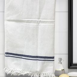 Athom Trendz White Pack Of 3 Solid 210 GSM Cotton Bath Towel-53