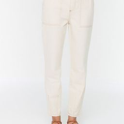 Trendyol Women Off White Jeans-image-64