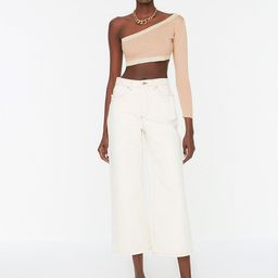 Trendyol Women Off White Jeans-image-31
