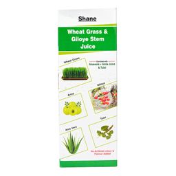 Shane Wheat Grass & Giloye Stem Juice, Enriched with Aloevera + Amla Juice & Tulsi 500 ml-15