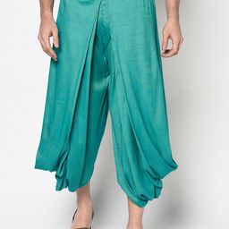 DEYANN Men Green Solid Dhotis-image-82