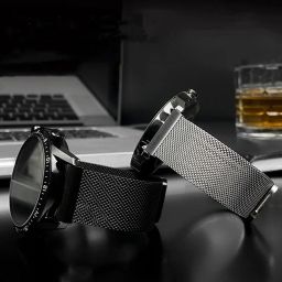 colorcase Smart Watch Strap Compatible with Fossil Q Marshal Gen 2 Smart Watch - Mangetic Mesh Chain Strap image 1