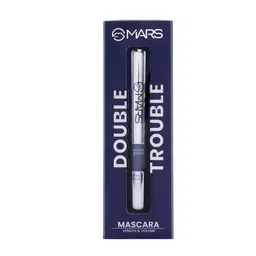 MARS Double Trouble Mascara - 2-Step Volumizing & Lengthening - Jet Black image 2