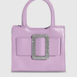 haute sauce by  campus sutra HAUTE SAUCE by Campus Sutra Textured Structured Handheld Bag With Embellished image 5