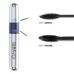 MARS Double Trouble Mascara - 2-Step Volumizing & Lengthening - Jet Black image 3