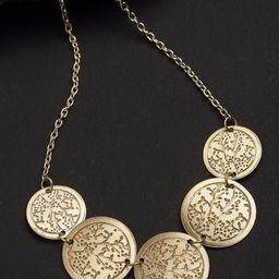 VOGUE PANASH Gold-Toned Circular Shaped Handcrafted Necklace-image-18