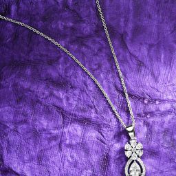DressBerry Silver-Plated Silver-Toned & White Brass Necklace-image-43