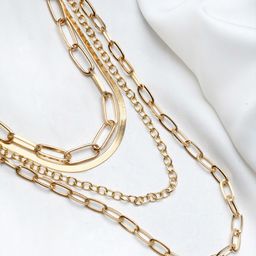 JOKER & WITCH Gold-Toned Alloy Layered Necklace-image-15