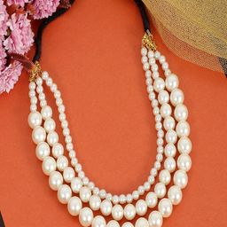 UNIVERSITY TRENDZ Gold-Plated Freshwater Pearl Layered Necklace-53
