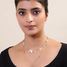 Madame Gold & Red Gold-Plated Layered Necklace-image-32