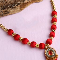 AKSHARA Girls Gold-Plated Handcrafted Necklace-image-78