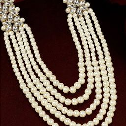 OOMPH Men Kundan Studded Necklace-image-22