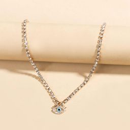 Pinapes WomenGold-Toned & White Gold-Plated Enamelled Necklace-15