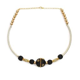 AKSHARA Women Gold-Plated Beaded Choker Necklace-image-110