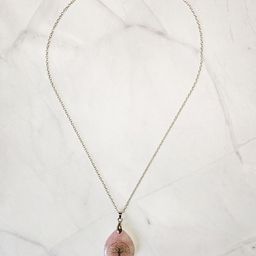EL REGALO Pink & Silver-Toned Rose Quartz Necklace-picture-11