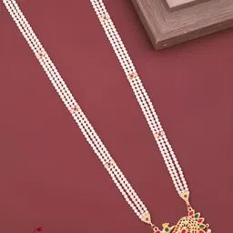 KARISHMA KREATIONS Gold Plated Cubic Zirconia Necklace-43