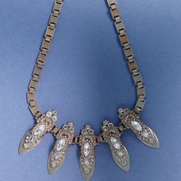 SOHI Gold-Plated Statement Necklace-image-55