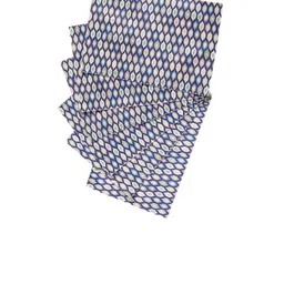 BELLA TRUE Set Of 6 Blue & Beige Digital Printed Rectangle Table Placemats image 3
