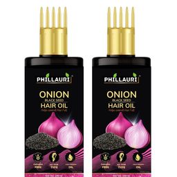 Phillauri Set Of 2 Onion Hair Oil For Hair Growth With Black Seed Oil-100g Each image 2