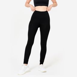 Cotton Slim-Fit Women Gym leggings 100 - Ultra Black-image-56