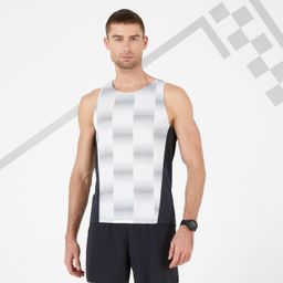 Men's Breathable Running Tank Top Kiprun Light - limited edition white black-image-60