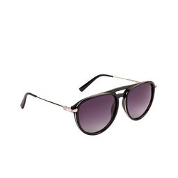 EQUAL Unisex Purple Lens & Black Full Rim Aviator Sunglasses 7004 57017-145 C2-39