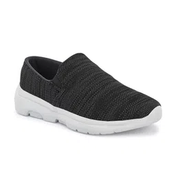 OFF LIMITS Men Charcoal Mesh Walking Non-Marking Slip On Shoes-13