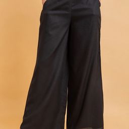 SUTI Women Mid-Rise Flared Palazzos-image-86
