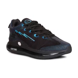 Columbus Men Black Mesh Running Non-Marking Shoes-picture-38