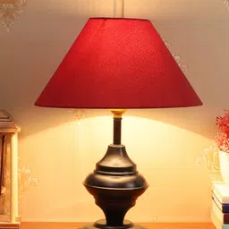 Foziq Red Solid Table Lamps-21