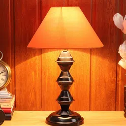 foziq  Black & Yellow Solid Metal Table Lamp-19