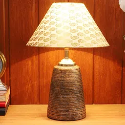 Foziq Black Printed Table Lamps-30